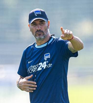 Fussball, Herren, Saison 2024 2025, 2. Bundesliga, Hertha BSC, Training, Trainer Cristian Fiel (Hertha BSC), 04.09. 2024,