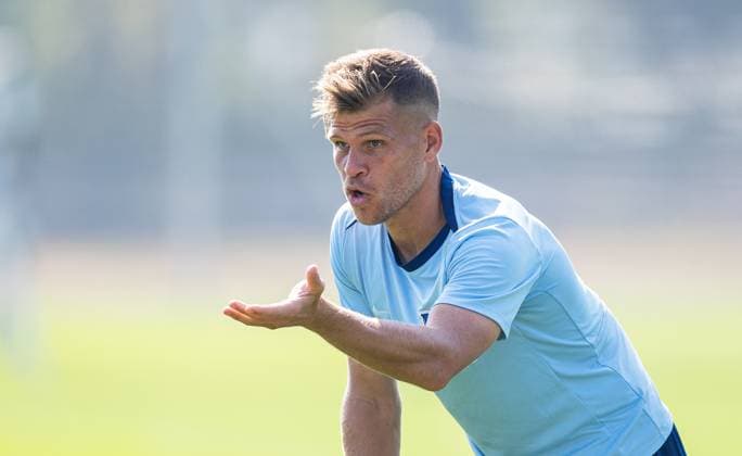 Fussball, Herren, Saison 2024 2025, 2. Bundesliga, Hertha BSC, Training, Florian Niederlechner (Hertha BSC), 04.09. 2024,