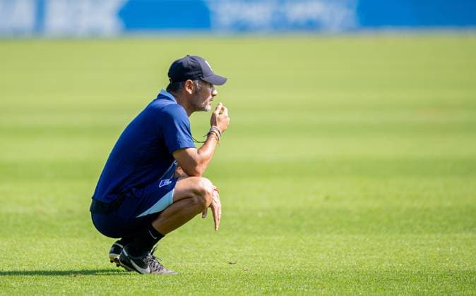 Fussball, Herren, Saison 2024 2025, 2. Bundesliga, Hertha BSC, Training, Trainer Cristian Fiel (Hertha BSC), 04.09. 2024,