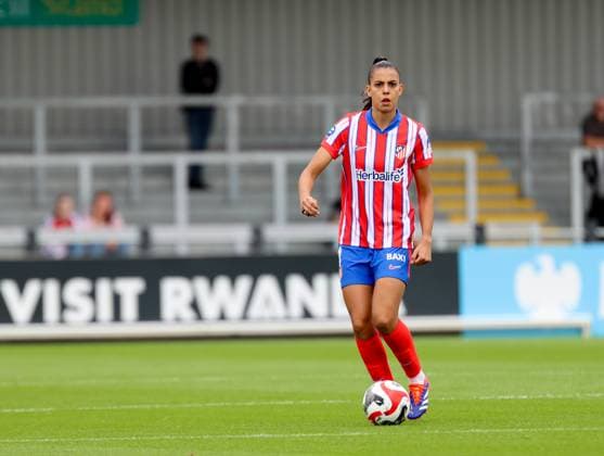 Borenhamwood, London, England, 4th September 2024: Gaby Garcia (8 Atletico Madrid) during the UEFA Champions League Round 1 match between Atlectio Madrid and Rosenborg BK Kvinner on Wednesday 4th September 2024 at Meadow Park Stadium, Borenhamwood, London, England. (Claire Jeffrey SPP) Copyright: xClairexJeffrey SPPx spp-en-ClJe-MADRIDVROSENBORG-2