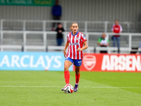 Borenhamwood, London, England, 4th September 2024: Vilde Boe Risa (6 Atletico Madrid) during the UEFA Champions League Round 1 match between Atlectio Madrid and Rosenborg BK Kvinner on Wednesday 4th September 2024 at Meadow Park Stadium, Borenhamwood, London, England. (Claire Jeffrey SPP) Copyright: xClairexJeffrey SPPx spp-en-ClJe-CJ-SPP-FOOTBALL-ATLvROS006