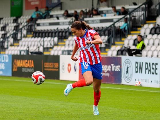 Borenhamwood, London, England, 4th September 2024: Ana Vitoria (10 Atletico Madrid) during the UEFA Champions League Round 1 match between Atlectio Madrid and Rosenborg BK Kvinner on Wednesday 4th September 2024 at Meadow Park Stadium, Borenhamwood, London, England. (Claire Jeffrey SPP) Copyright: xClairexJeffrey SPPx spp-en-ClJe-CJ-SPP-FOOTBALL-ATLvROS029