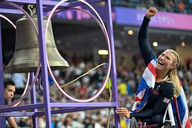 Bilder des Jahres 2024, Sport 09 September Sport Themen der Woche KW36 Sport Bilder des Tages Jeux Paralympique Finale 100M T53 Paris 2024 Quentin reix PHOTOPQR ECHO REPUBLICAIN ; ; 04 09 2024 ; 100 M T53 finale Jeux Paralympiques Paris 2024 Samantha Kinghorn 04 09 2024 Photo : Quentin Reix - Paris 2024 Paralympic Games 28 August - 8 September. France  Copyright: xPHOTOPQR ECHOxREPUBLICAIN MAXPPPxQuentinxreixx 20240904ECH0751 20240904ECH0751