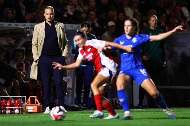 Arsenal v Rangers women 04 September 2024, London - UEFA Women s Champions League Qualifier - Arsenal v Rangers women - Arsenal manager Jonas Eidevall - Photo: Jacques Feeney Offside. London UK Copyright: xJacquesxFeeneyx xOffsidexOffside