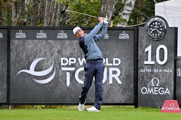 Crans-Montana, 05.09.2024, Golf - Omega European Masters, Joel Girrbach (SUI) Hole 10 (Dubuis Frederic Imago Images)