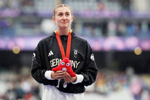 Paralympics (Para Leichtathletik); Paris, 05.09.2024 Überraschung-Silber: MOOS Nele (T38 GER Para Leichtathletik), Weitsprung, long jump, ; Paralympics (Para Leichtathletik) am 05.09.2024 im Stade de France in Paris (Frankreich). Copyright: xBEAUTIFULxSPORTS AxelxKohringx