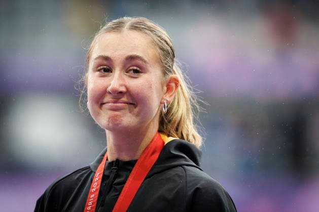 Sport Bilder des Tages Paralympics (Para Leichtathletik); Paris, 05.09.2024 Überraschung-Silber: MOOS Nele (T38 GER Para Leichtathletik), Weitsprung, long jump, ; Paralympics (Para Leichtathletik) am 05.09.2024 im Stade de France in Paris (Frankreich). Copyright: xBEAUTIFULxSPORTS AxelxKohringx