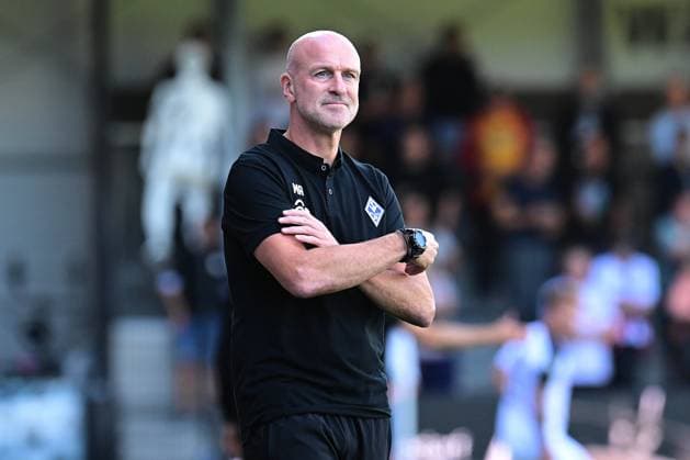 25-08-2024 pmk NH124783 Fussball Herren 3.Liga Saison 2024 2025 Sportclub-Arena Verl SC Verl - SV Waldhof Mannheim Marco ANTWERPEN -Trainer- WMannheim