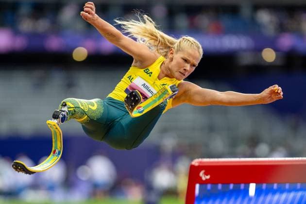 Bilder des Jahres 2024, Sport 09 September Sport Themen der Woche KW36 Paralympics (Para Leichtathletik); Paris, 05.09.2024 Vanessa Low of Australia an den Paralympic Games (Para Leichtathletik) im Stade de France in Paris, am Donnerstag, 5. September 2024. *** Paralympics Para Athletics Paris, 05 09 2024 Vanessa Low of Australia at the Paralympic Games Para Athletics at the Stade de France in Paris, on Thursday, September 5, 2024 Copyright: xBEAUTIFULxSPORTS TobiasxLacknerx