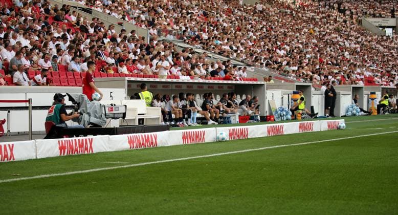 31.08.24 VfB Stuttgart - 1. FSV Mainz 05 Deutschland, Stuttgart, 31.08.2024, Fussball, Bundesliga, VfB Stuttgart - 1. FSV Mainz 05: Winamax Banden.