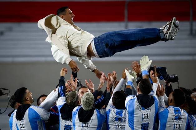 Bilder des Jahres 2024, Sport 09 September Sport Themen der Woche KW36 Sport Bilder des Tages September 5, 2024, Buenos Aires, Buenos Aires, Argentina: Angel Di Maria seen before the match between Argentina vs Chile as part of World Cup 2026 - Qualifiers, on September 05 2024 in Buenos Aires, Argentina Buenos Aires Argentina - ZUMAt163 20240905_zsp_t163_018 Copyright: xRobertoxTuerox