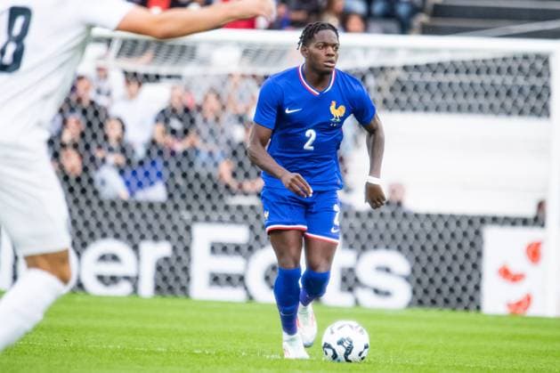 Castello Lukeba (Equipe de France U21, U 21 FOOTBALL : France U21 vs Slovenie U21 - Qualification Championnat d Europe U21 - 06 09 2024 BaptisteAutissier Panoramic 