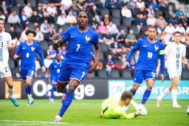 Mathys Tel (Equipe de France U21, U 21 FOOTBALL : France U21 vs Slovenie U21 - Qualification Championnat d Europe U21 - 06 09 2024 BaptisteAutissier Panoramic 