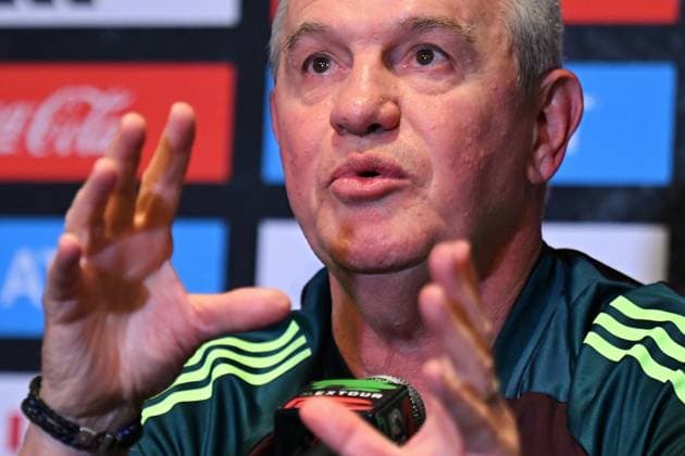 RECORD DATE NOT STATED Seleccion Mexicana 2024 Mexico Team press conference, PK, Pressekonferenz Javier Aguirre head coach during the Mexican national team, Nationalteam (Mexico) Press conference prior to the friendly preparation match against New Zealand, at Rose Bowl Stadium, on September 06, 2024, Pasadena, Los Angeles California, United States. PASADENA LOS ANGELES CALIFORNIA UNITED STATES  Copyright: xJorgexMartinezx 20240906193522_SMN_24_MEX_PRESS_AGUIRRE23