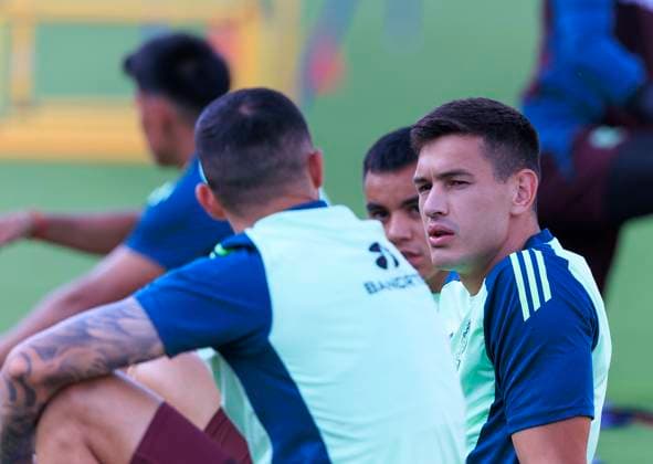 September 6, 2024, Pasadena, California, USA: Cesar Montez of the national team, Nationalteam of Mexico during their practice prior to their MexTour international match, Länderspiel, Nationalmannschaft against New Zealand on Friday September 6, 2024 at the Rose Bowl Stadium in Los Angeles, California. JAVIER ROJAS PI Pasadena USA - ZUMAp124 20240906_zaa_p124_053 Copyright: xJavierxRojasx