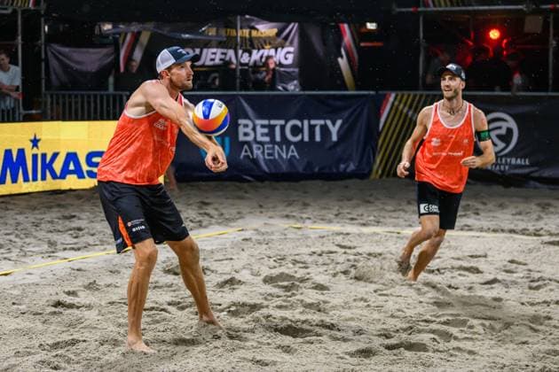Queen Of The Court Utrecht, 06.09.2024 Robert Meeuwsen (NED), Clemens Wickler (GER); Queen Of The Court, Utrecht am 06.09.2024 Copyright: xBEAUTIFULxSPORTS PeterxWeberx