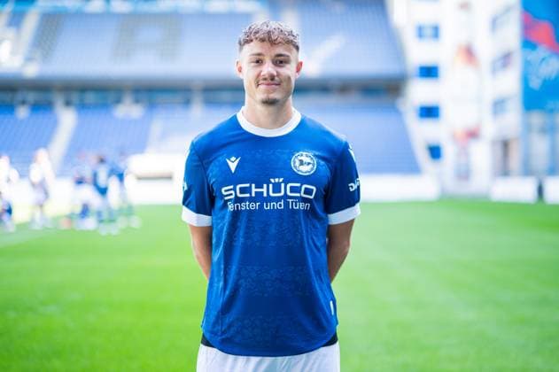 Felix Hagmann; DSC Arminia Bielefeld; 3. Liga, Porträttermin 2024 2025. Bielefeld Nordrhein-Westfalen Deutschland Schüco-Arena