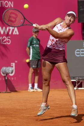 Montreux Switzerland, 09 07 2024: Darja Semenistaja (LAT) vs Irina-Camelia Begu (ROM) during WTA, Tennis Damen 125 Montreux Nestle Open 2024 semi finales seventh day at Montreux Tennis Club. during WTA 125 Montreux Nestle Open, International Tennis match in Montreux, Switzerland, September 07 2024  Copyright: xPatrickxDancel IPAxSportx xipa-ax xx IPA_49427989 IPA_Agency_IPA49427989
