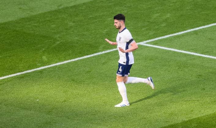 UEFA Nations League Group B2, Aviva Stadium, Dublin 7 9 2024 Republic of Ireland vs England England™s Declan Rice after scoring the opening goal Declan Rice after scoring the opening goal 7 9 2024  Copyright: x INPHO BryanxKeanex BI7I7987
