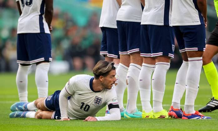 UEFA Nations League Group B2, Aviva Stadium, Dublin 7 9 2024 Republic of Ireland vs England England s Jack Grealish Jack Grealish 7 9 2024  Copyright: x INPHO JamesxCrombiex JRY13209