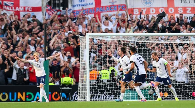 UEFA Nations League Group B2, Aviva Stadium, Dublin 7 9 2024 Republic of Ireland vs England England s Jack Grealish celebrates scoring his sides second goal Jack Grealish celebrates scoring his sides second goal 7 9 2024  Copyright: x INPHO RyanxByrnex RB1_0946
