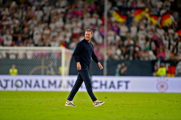 07.09.2024, Fussball UEFA Nations League 2024 25, Gruppe 3, 1. Spieltag, Deutschland - Ungarn, in der Merkur Spiel-Arena Düsseldorf. Trainer Julian Nagelsmann (Deutschland) nach dem Spiel