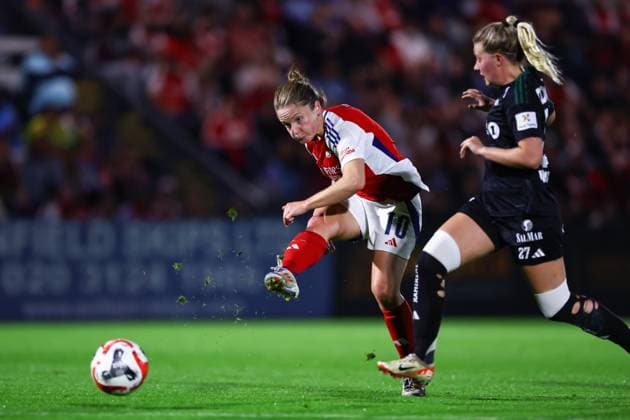 Arsenal v Rosenborg 07 September 2024, London - UEFA Women s Champions League Qualifier - Arsenal v Rosenborg - Kim Little of Arsenal - Photo: Jacques Feeney Offside. London UK Copyright: xJacquesxFeeneyx xOffsidexOffside