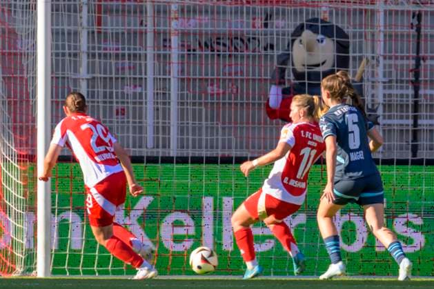 GER, Berlin, Fussball, 1. FC Union Berlin vs Rasenballsport Leipzig - DFB-Pokal, 2. Spieltag, Frauen, Bundesliga, DFB, Spielzeit 2024 2025, Alte Foersterei, Tor zum 1:0 durch Dina Orschmann (Union Berlin 11), DFB DFL REGULATIONS PROHIBIT ANY USE OF PHOTOGRAPHS AS IMAGE SEQUENCES AND OR QUASI-VIDEO, 08.09.2024, Copyright: HMBxMedia UwexKoch