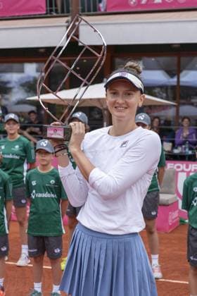 Montreux Switzerland, 09 08 2024: Irina-Camelia Begu (ROM) wins final vs Petra Marcinko (CRO) 1-6 6-3 6-0 during WTA, Tennis Damen 125 Montreux Nestle Open 2024 final game, eight day of competition at Montreux Tennis Club. during WTA 125 Montreux Nestle Open, International Tennis match in Montreux, Switzerland, September 08 2024  Copyright: xPatrickxDancel IPAxSportx xipa-ax xx IPA_49461356 IPA_Agency_IPA49461356