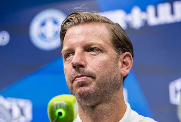 09.09.2024, xfux, Fussball 2.Bundesliga, SV Darmstadt 98 - Pressekonferenz Vorstellung von Trainer Florian Kohfeldt, emspor, v.l. Trainer Florian Kohfeldt (SV Darmstadt 98) (DFL DFB REGULATIONS PROHIBIT ANY USE OF PHOTOGRAPHS as IMAGE SEQUENCES and or QUASI-VIDEO. Eine Lizenzierung des Lichtbildwerkes an und oder durch den SV Darmstadt 1898 e.V. sowie Tochterunternehmen ist nicht gestattet. No release of or sale to SV Darmstadt 1898 e.V.)) Darmstadt