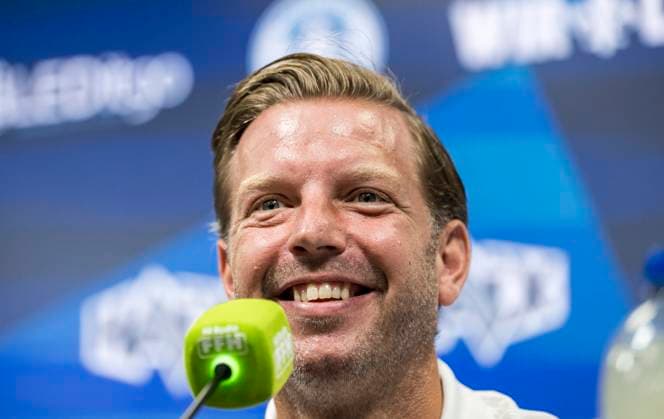 09.09.2024, xfux, Fussball 2.Bundesliga, SV Darmstadt 98 - Pressekonferenz Vorstellung von Trainer Florian Kohfeldt, emspor, v.l. Trainer Florian Kohfeldt (SV Darmstadt 98) (DFL DFB REGULATIONS PROHIBIT ANY USE OF PHOTOGRAPHS as IMAGE SEQUENCES and or QUASI-VIDEO. Eine Lizenzierung des Lichtbildwerkes an und oder durch den SV Darmstadt 1898 e.V. sowie Tochterunternehmen ist nicht gestattet. No release of or sale to SV Darmstadt 1898 e.V.)) Darmstadt