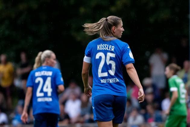 Melissa Koessler (TSG Hoffenheim, 25), GER, SV Hegnach vs TSG 1899 Hoffenheim, Fussball Frauen DFB Pokal, 2. Runde, Saison 2024 2025, 08.09.2024 DFB regulations prohibit any use of photographs as image sequences and or quasi-video GER, SV Hegnach vs TSG 1899 Hoffenheim, Fussball Frauen DFB Pokal, 2. Runde, Saison 2024 2025, 08.09.2024 Hegnach Copyright: xEibner-Pressefoto Memmlerx EP_MMR