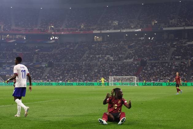 France v Belgium - UEFA Nations League LYON, FRANCE - SEPTEMBER 09 : Doku Jeremy forward of Belgium pictured during the UEFA Nations League match in group A2 between France and Belgium on September 9, 2024 in Lyon, France, 09 09 2024 Lyon France  Copyright: xTomasxSiskx