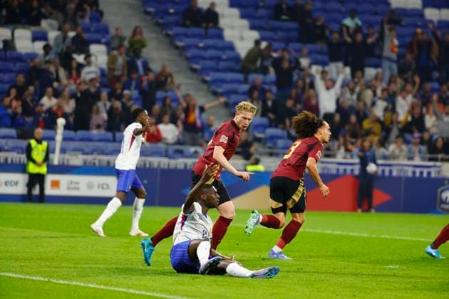 France v Belgium - UEFA Nations League LYON, FRANCE - SEPTEMBER 09 : during the UEFA Nations League match in group A2 between France and Belgium on September 9, 2024 in Lyon, France, 09 09 2024 Lyon France  Copyright: xJanxDexMeuleneirx
