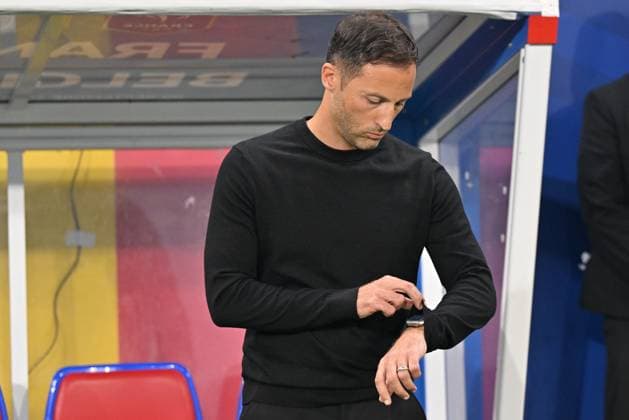 240909 UEFA NATIONS LEAGUE A2 - D2 FRANCE VS BELGIUM Head Coach Domenico Tedesco of Belgium pictured during a soccer game between the national teams of France, called les Bleus and Belgium, called the Red Devils in the Second game in group A2 in the UEFA Nations League , on Monday 9 September 2024 in Lyon , France . photo isosport David Catry LYON FRANCE  Copyright: xx 479928