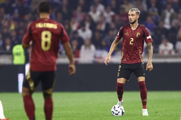 France v Belgium - UEFA Nations League LYON, FRANCE - SEPTEMBER 09 : Debast Zeno defender of Belgium in action during the UEFA Nations League match in group A2 between France and Belgium on September 9, 2024 in Lyon, France, 09 09 2024 Lyon France  Copyright: xTomasxSiskx