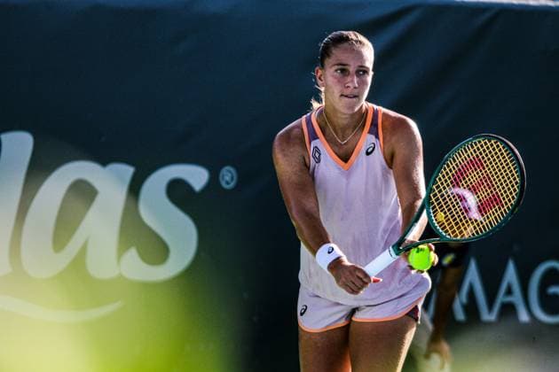 September 9, 2024, Monastir, Tunisia: Monastir, Tunisia. 09 September 2024. Parry Diane of France plays against Bechri Chiraz of Tunisia during the Jasmin Open in Monastir, Tunisia. The women s professional tennis tournament takes place at the Magic Hotel Skanes in Monastir between 9 and 15 September 2024. Monastir Tunisia - ZUMAd99_ 0760791669st Copyright: xHasanxMradx