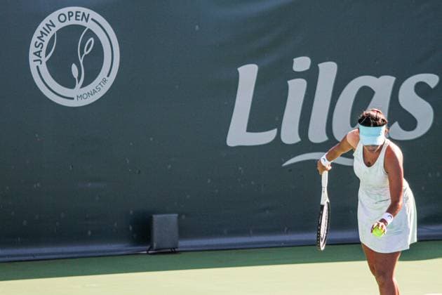 September 9, 2024, Monastir, Tunisia: Monastir, Tunisia. 09 September 2024. Bechri Chiraz of Tunisia plays against Parry Diane of France during the Jasmin Open in Monastir, Tunisia. The women s professional tennis tournament takes place at the Magic Hotel Skanes in Monastir between 9 and 15 September 2024 Monastir Tunisia - ZUMAd99_ 0760791767st Copyright: xHasanxMradx