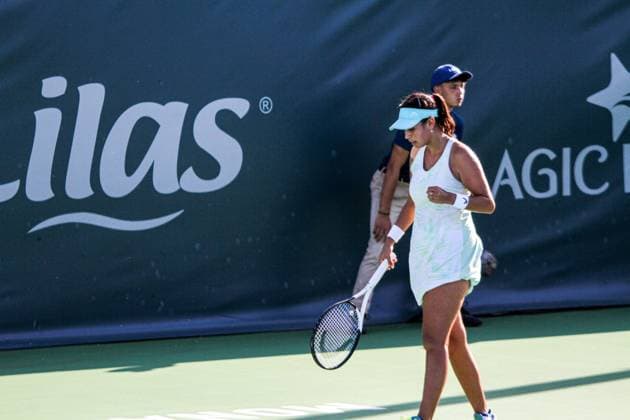 September 9, 2024, Monastir, Tunisia: Monastir, Tunisia. 09 September 2024. Bechri Chiraz of Tunisia plays against Parry Diane of France during the Jasmin Open in Monastir, Tunisia. The women s professional tennis tournament takes place at the Magic Hotel Skanes in Monastir between 9 and 15 September 2024 Monastir Tunisia - ZUMAd99_ 0760792629st Copyright: xHasanxMradx