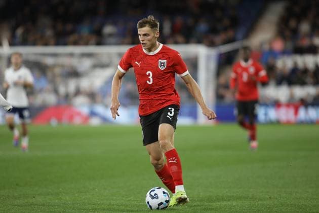 Luton, England, September 9th 2024: Benjamin Bockle (3 Austria U21, U 21 during the friendly game between England U21 and Austria U21 at Kenilworth Road in Luton, England (Alexander Canillas SPP) Copyright: xAlexanderxCanillas SPPx spp-en-AlCa-0V1A8382