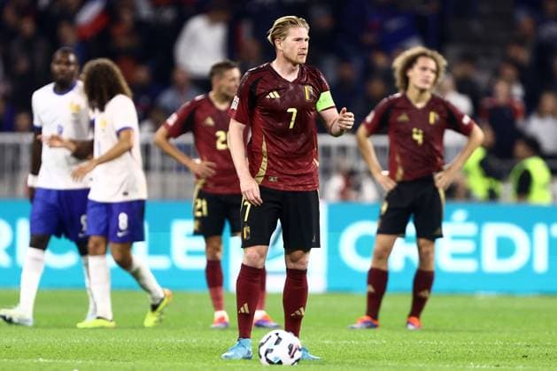 France v Belgium - UEFA Nations League LYON, FRANCE - SEPTEMBER 09 : De Bruyne Kevin forward of Belgium during the UEFA Nations League match in group A2 between France and Belgium on September 9, 2024 in Lyon, France, 09 09 2024 Lyon France  Copyright: xTomasxSiskx