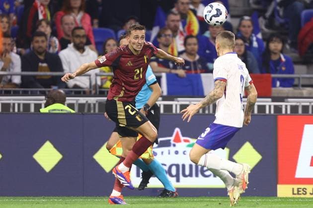 France v Belgium - UEFA Nations League LYON, FRANCE - SEPTEMBER 09 : Castagne Timothy defender of Belgium during the UEFA Nations League match in group A2 between France and Belgium on September 9, 2024 in Lyon, France, 09 09 2024 Lyon France  Copyright: xTomasxSiskx
