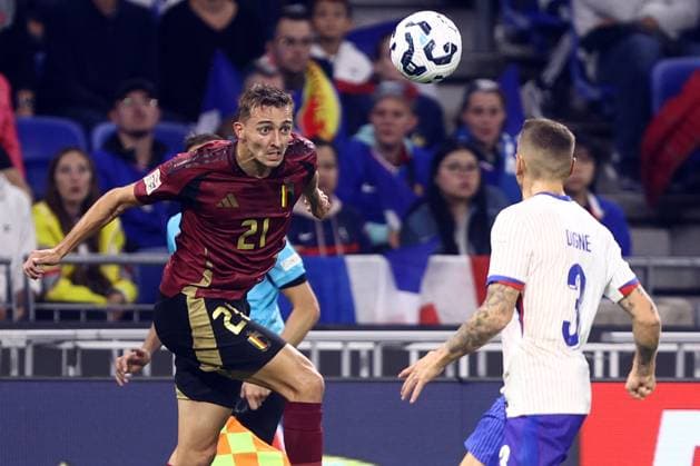 France v Belgium - UEFA Nations League LYON, FRANCE - SEPTEMBER 09 : Castagne Timothy defender of Belgium during the UEFA Nations League match in group A2 between France and Belgium on September 9, 2024 in Lyon, France, 09 09 2024 Lyon France  Copyright: xTomasxSiskx