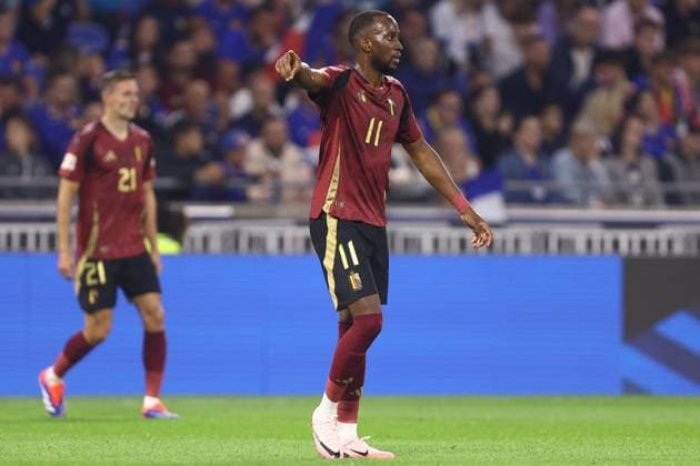 France v Belgium - UEFA Nations League LYON, FRANCE - SEPTEMBER 09 : Lukebakio Dodi forward of Belgium during the UEFA Nations League match in group A2 between France and Belgium on September 9, 2024 in Lyon, France, 09 09 2024 Lyon France  Copyright: xTomasxSiskx