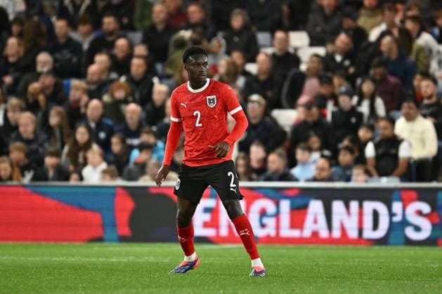 LUTON, ENGLAND - SEPTEMBER 09: Samson Baidoo of Austria during the U21, U 21 International Friendly, Länderspiel, Nationalmannschaft match between England and Austria at Kenilworth Road on September 09, 2024 in Luton, England. Photo Sebastian Frej England v Austria - U21 International Friendly Copyright: xSebastianxFrejx