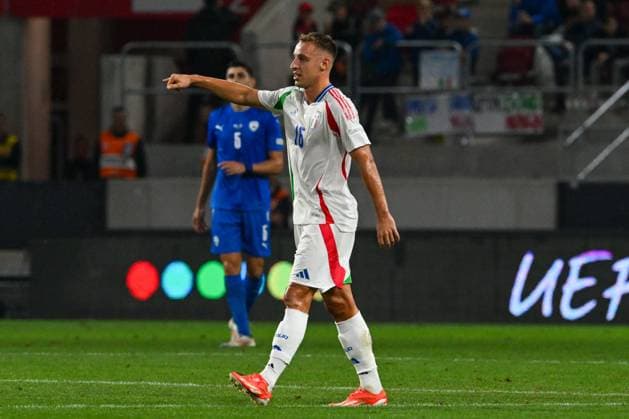 - UEFA Nations League - Israel vs Italy Happiness of Davide Frattesi (Italy) after scores a goal during the UEFA Nations League match between Italy vs. Israele on 9th September 2024 at the Bozsik Arena stadium in Budapest, Hungary Budapest Hungary  Copyright: xIPAxSport ABACAx