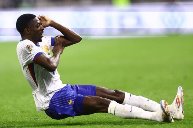 Sport Themen der Woche KW37 Sport Bilder des Tages France v Belgium - UEFA Nations League LYON, FRANCE - SEPTEMBER 09 : Dembele Ousmane forward of France celebrates scoring a goal during the UEFA Nations League match in group A2 between France and Belgium on September 9, 2024 in Lyon, France, 09 09 2024 Lyon France  Copyright: xTomasxSiskx