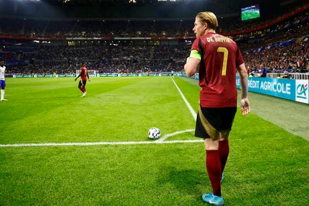 France v Belgium - UEFA Nations League LYON, FRANCE - SEPTEMBER 09 : De Bruyne Kevin forward of Belgium during the UEFA Nations League match in group A2 between France and Belgium on September 9, 2024 in Lyon, France, 09 09 2024 Lyon France  Copyright: xJanxDexMeuleneirx