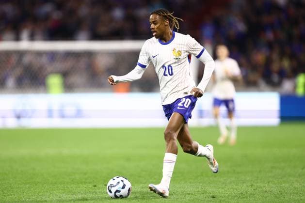 France v Belgium - UEFA Nations League LYON, FRANCE - SEPTEMBER 09 : Barcola Bradley forward of France during the UEFA Nations League match in group A2 between France and Belgium on September 9, 2024 in Lyon, France, 09 09 2024 Lyon France  Copyright: xTomasxSiskx