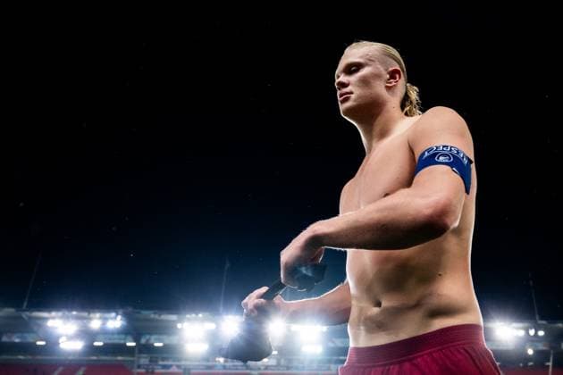 Sport Themen der Woche KW37 Sport Bilder des Tages 240909 Erling Braut Haaland of Norway after the Nations League football match between Norway and Austria on September 9, 2024 in Oslo. Photo: Vegard Grott BILDBYRAN kod VG VG0664 bbeng fotboll football soccer fotball nations league landskamp norge norway österrike osterrike austria *** 240909 Erling Braut Haaland of Norway after the Nations League football match between Norway and Austria on September 9, 2024 in Oslo Photo Vegard Grott BILDBYRAN kod VG VG0664 bbeng fotboll football soccer fotball nations league landskamp norge norway österrike osterrike austria  Copyright: VEGARDxGRoTT BB240909VG114